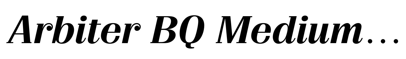 Arbiter BQ Medium Italic